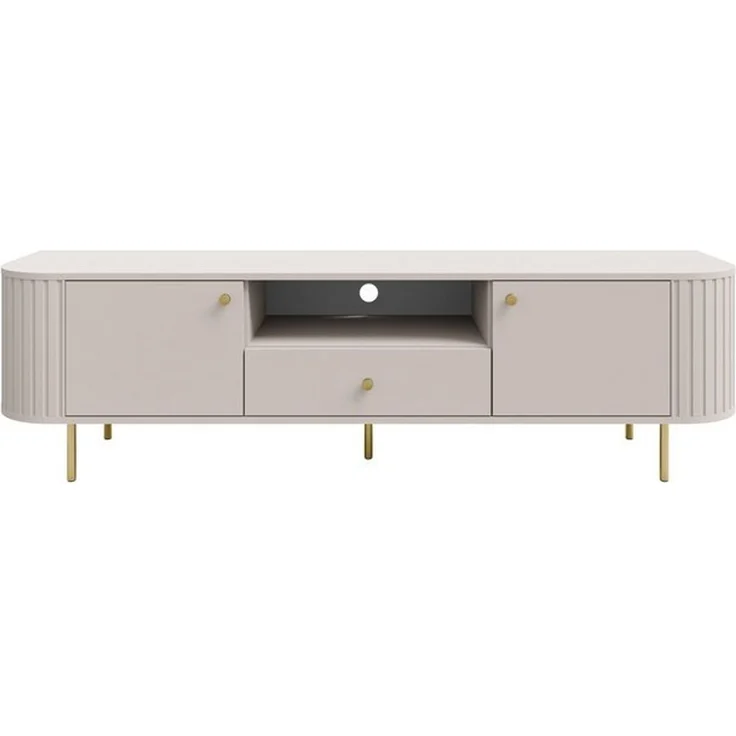 Compleo TV-Schrank 180 cm breit Eiche cremona, Elegant design, Natural, Lowboard – Bild 4