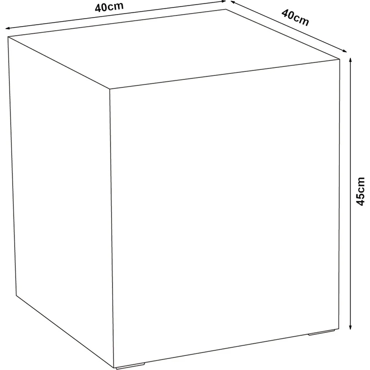 Beistelltisch Ellelu 45x40x40 cm Marmoroptik, schwarz [en. casa] – Bild 4