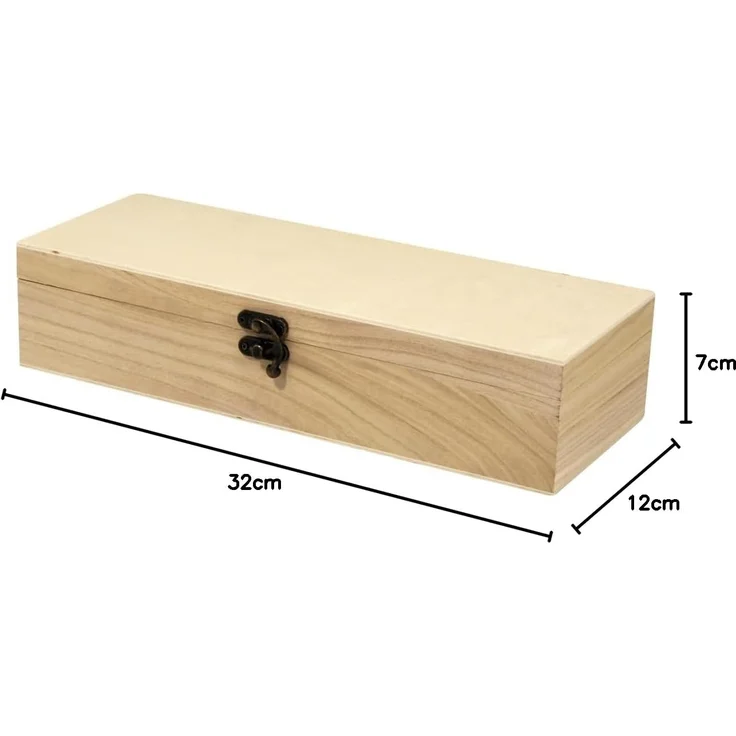 Holz Boxen-Set quadratisch FSC MixCredit, 1 Box á 32x12x7cm/3 Boxen... – Bild 4