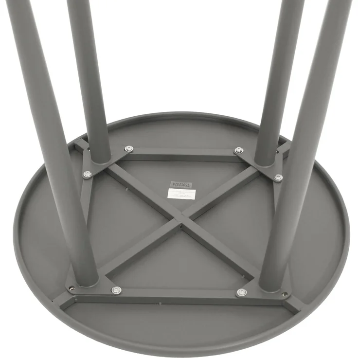 DEGAMO DENVER Beistelltisch, Stahl, grau, 60cm rund – Bild 4