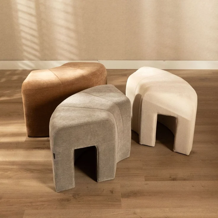 Bronx71 Modularer Eckhocker Seth Chenille terrakotta – Bild 7