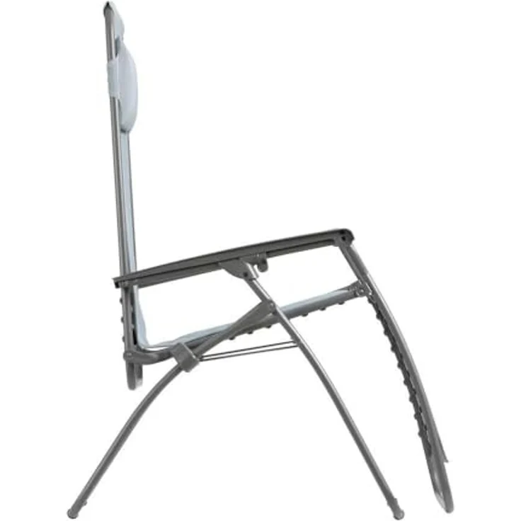 Lafuma Mobilier Relax-Sessel, klappbar und verstellbar, R-Clip, Batyline, Farbe: Sky, LFM4020_9711, 88 x 67 x 114 cm Relaxsessel, Polyurethan, Himmel, Einheitsgröße – Bild 5