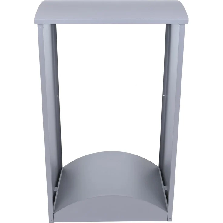 Brennholzlager HWC-P77, Kamin-/Feuerholzregal Holzlager Holzunterstand Outdoor Metall 160x98x50cm ~ grau – Bild 6