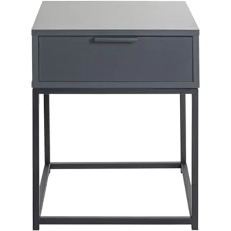 XXXL Nachtschrank Anthrazit, Metall mit 1 Schublade, 40x50x40 cm, Typenauswahl – Bild 3