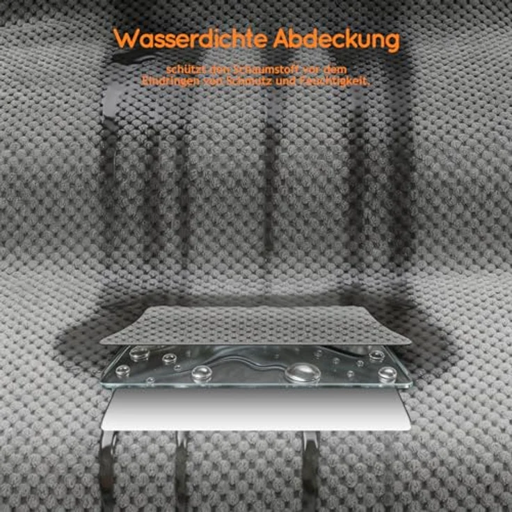 HEVOL Hundetreppe für Kleine Hunde – 2-Stufen Haustiertreppe mit Waschbarem Bezug, Abnehmbar und Tragbar, Inkl. Fusselrolle – Bild 5