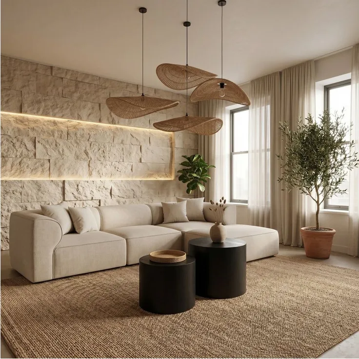 WILLIAMSPACE Couchtisch Lazio runder 2er-Set, Nesting Tische im Trend-Design (2er-Set), Maße ca 1. : B48 x T48 x H38cm/Maße ca 2. : B38 x T38x H32 cm