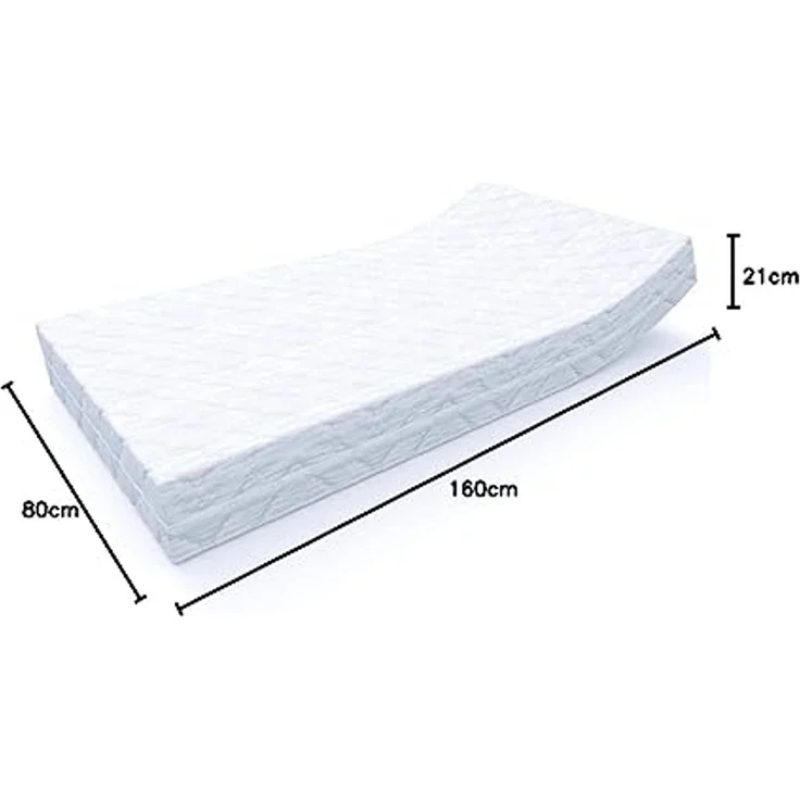 AQUADELUXE 7 Zonen Wendematratze 80 x 160 x ca. 21 cm H2/H3 – Bild 2