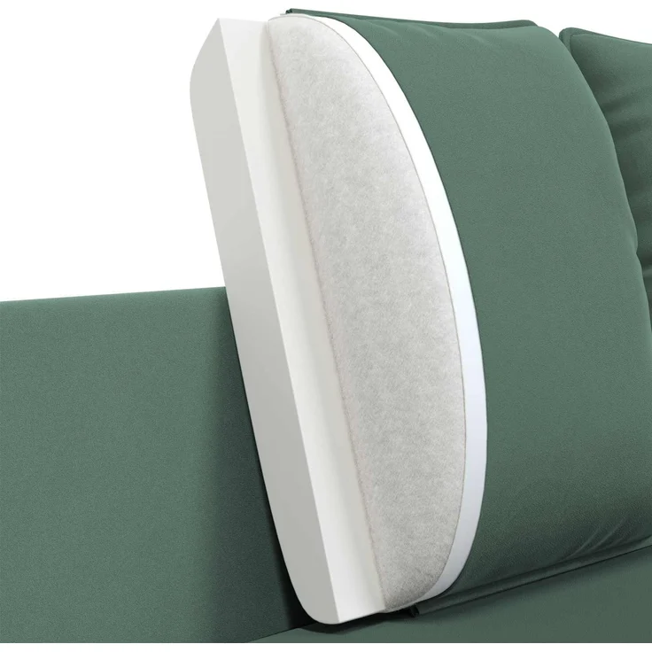 vidaXL 3-Sitzer-Sofa 3-Sitzer Meergrün 222 x 81 x 89 cm Samt 42048653 – Bild 8