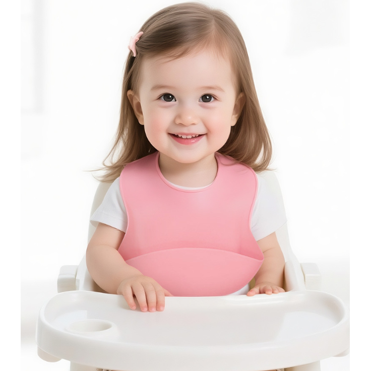 ABC Kindergeschirr-Set mit Dinosaurier-Motiv, Schüssel aus lebensmittelechtem Silikon, Babygeschirr für die Beikostvorbereitung, mit Fächern - dunkelrosa – Bild 3