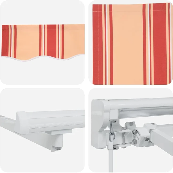 vidaXL Markisenrahmen Mehrfarbig 400 x 200 cm 3329829 – Bild 8