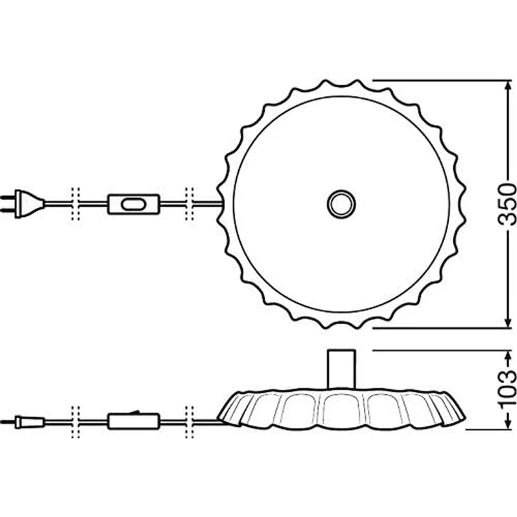 Osram Vintage Edition 1906 Bottle Cap Wand- und Tischleuchte, E27 Fassung, Aluminiumgehäuse – Bild 6