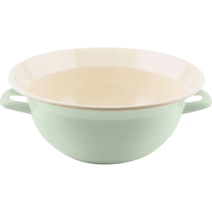 Riess Rührschüssel Classic Pastell, Emaille, Weitling 26 cm / 3,5 L nilgrün - Emaille