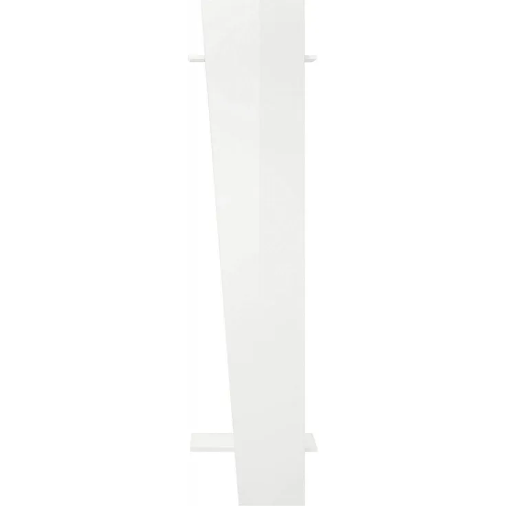 Dmora Eingangsmöbel Allinko, Moderner Multifunktionseingang, Mehrzweckschrank für die Eingangshalle, 100 % Made in Italy, 50 x 30 x 200 cm, glänzendes Weiß,