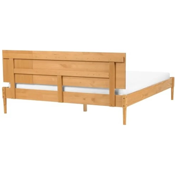 Schlafzimmer Set Kiefernholz FLAVIGNAC 180 x 200 cm Hellbraun – Bild 6