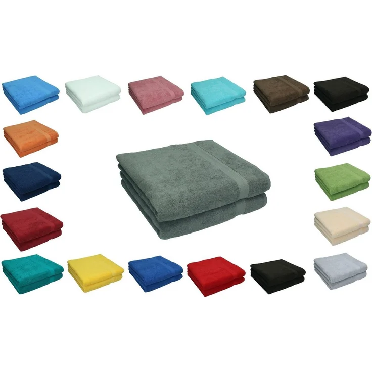 Betz Saunatuch 2 er Saunahandtuch-Set PREMIUM 70 x 200cm, 100% Baumwolle (Set, 2-St) – Bild 3