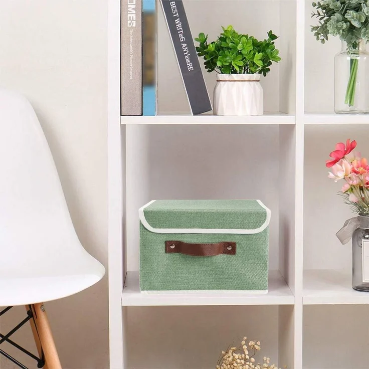 ABC Aufbewahrungsbox mit Deckel, 2er-Set, faltbar, aus Stoff – Bild 2