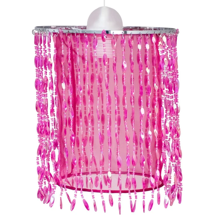 RGB LED Hängeleuchte, Kristalle pink, App-/Sprachsteuerung – Bild 9