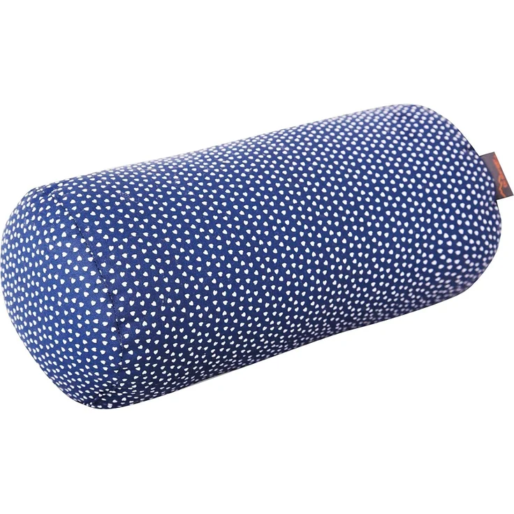 Dr. Berger Nackenrolle, Baumwolle Miniherz blau, 40x16 cm – Bild 1