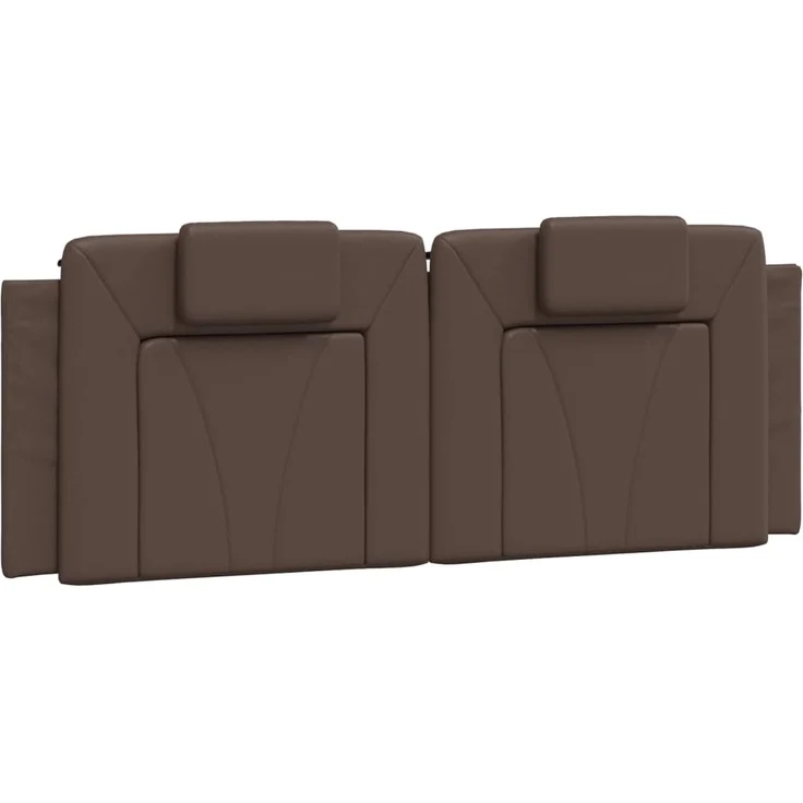 vidaXL Kopfteil-Kissen Braun 120 cm Kunstleder 374783 – Bild 2