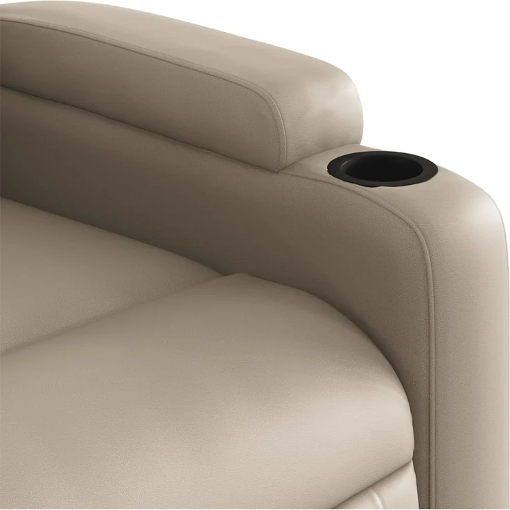 vidaXL Massagesessel mit Aufstehhilfe Elektrisch Cappuccino Kunstleder 3204799 – Bild 10