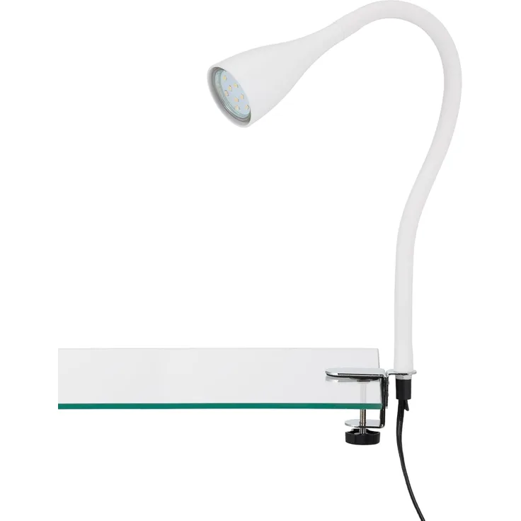 LED-Anklemmleuchte, 1 x GU10/3W weiß