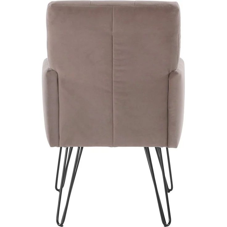 exxpo - sofa fashion Sessel Doppio, Loungesessel mit Designuntergestell, bequem und elegant, aufwendige Rückenverarbeitung, Breite 61 cm – Bild 4