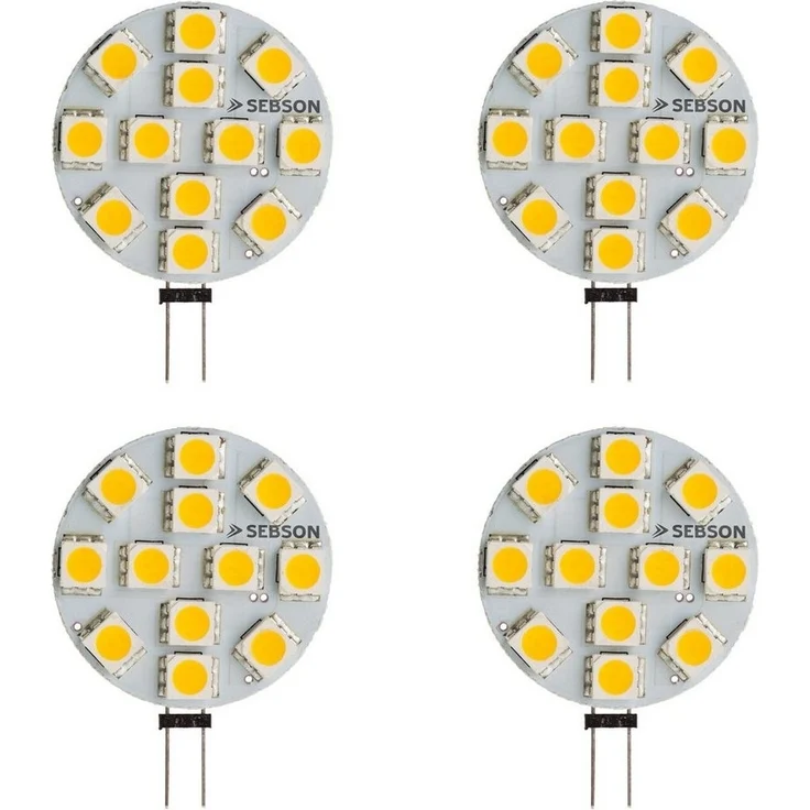 SEBSON LED-Leuchtmittel LED Lampe G4 2.5W - GU4 Stiftsockel 12V DC, Leuchtmittel - 4er Pack – Bild 5