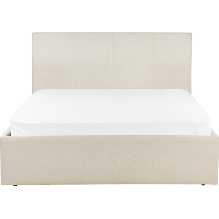 Bett mit Stauraum Stoff ORBEY 120x200 cm Hellbeige – Bild 6