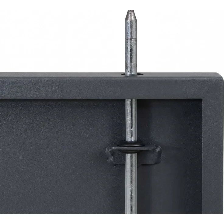 3er-Fahrradgarage HWC-P93, Fahrradunterstand Fahrradbox Bikebox, abschließbar verzinkter Stahl 124x148x208cm ~ anthrazit – Bild 5