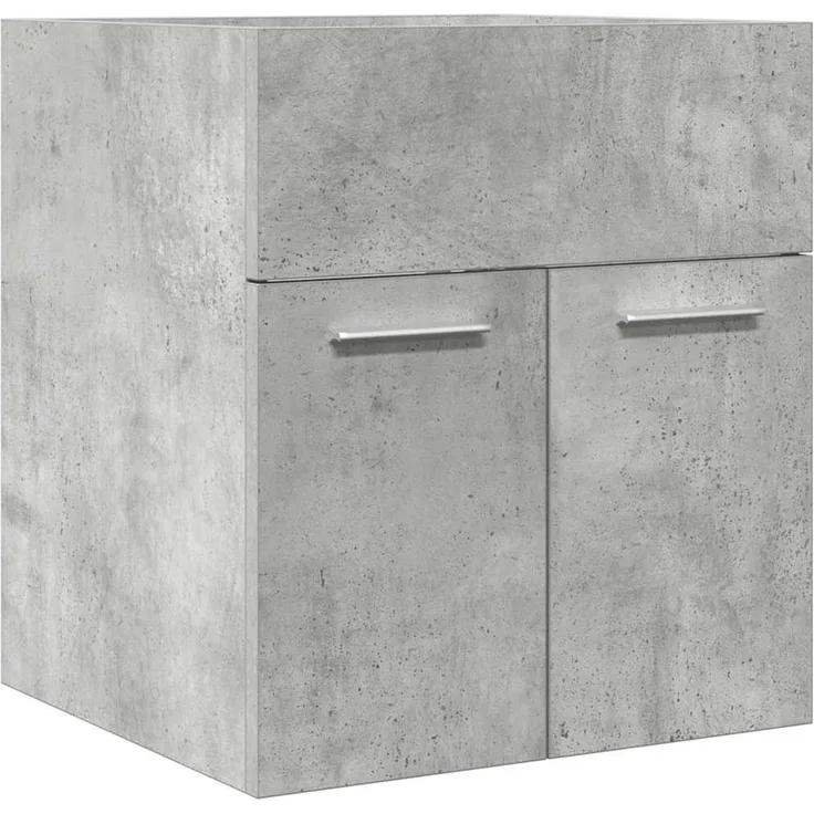 Waschbeckenschrank, Badschrank Betongrau 41x38,5x46 cm Holzwerkstoff de7414