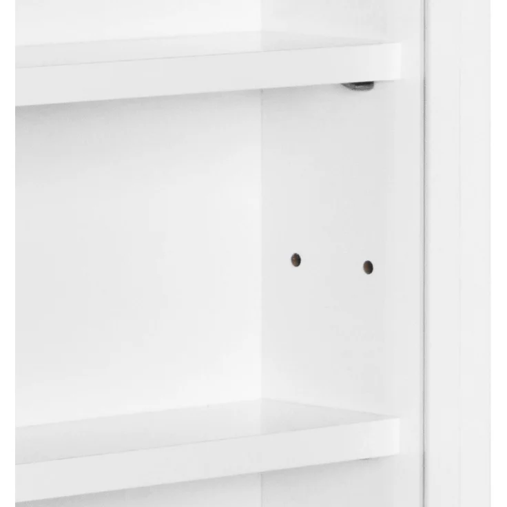 Inter Link Sammlervitrine COMPILATI Weiß mit Glasschiebetüren für Sammlerstücke 80x9,5x60 cm – Bild 6