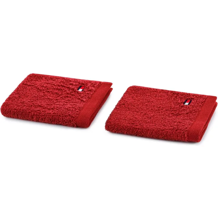Waschlappen-Set TOMMY HILFIGER LEGEND LB 30x30 cm rot