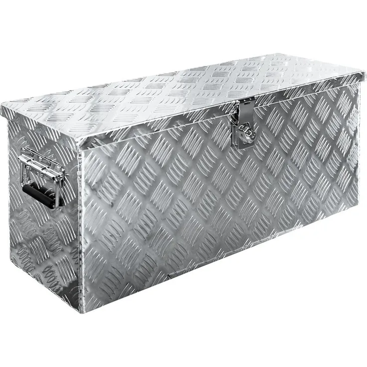 Trucky Anhänger-Deichselbox Truckbox Box Werkzeugkiste Anhängerbox Deichselbox 15 Größen Alumium