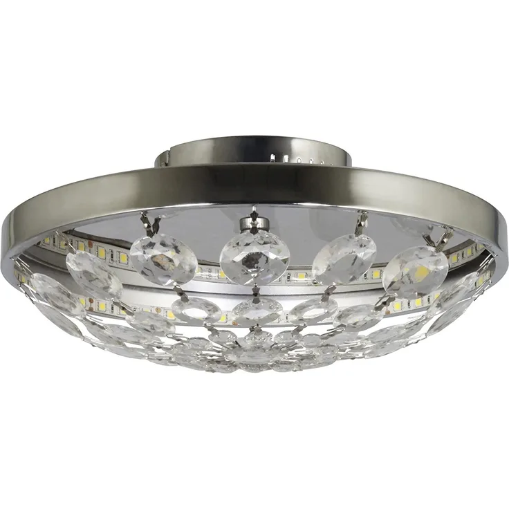 Elegante LED-Deckenleuchte mit funkelnden Acrylanhängern, LED 13W/590 Lumen