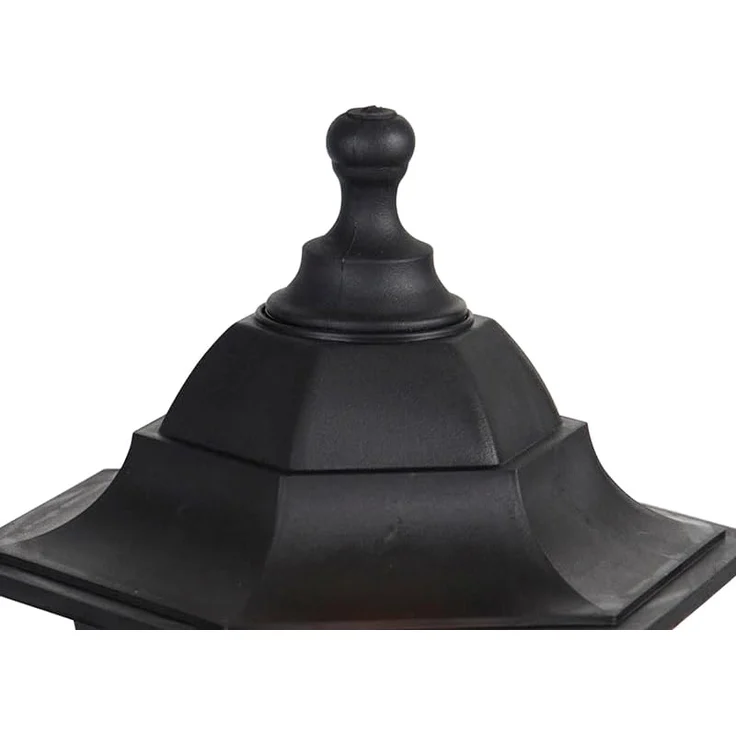 Qazqa Außen-Stehlampe New haven, ohne Leuchtmittel, E27, Schwarz, Klassisch / Antik, Kunststoff, 1-flammig – Bild 2