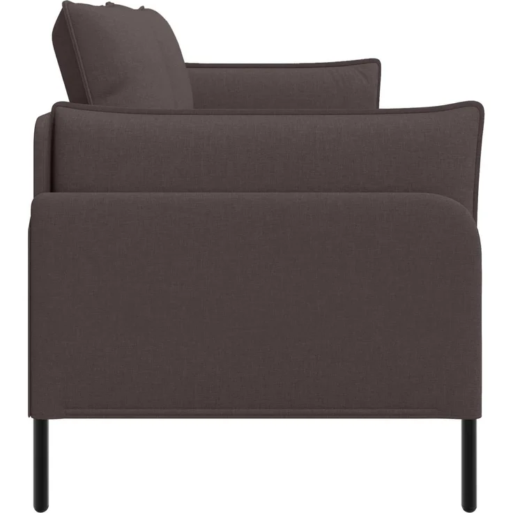 vidaXL 3-Sitzer-Sofa Dunkelbraun 222 x 81 x 89 cm Stoff 42048633 – Bild 4