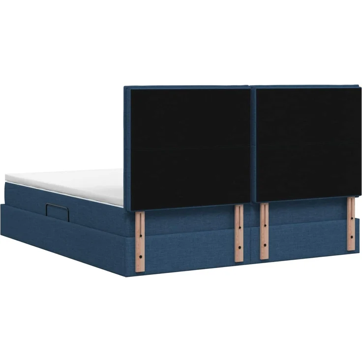 vidaXL Aufbewahrungsbett mit Matratze Blau 180 x 200 cm Stoff 3459461 – Bild 9