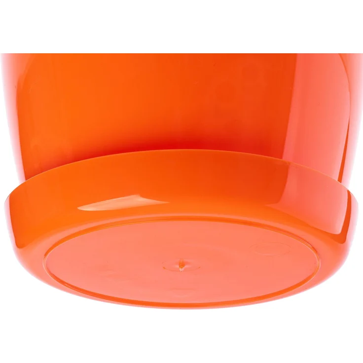 KADAX Blumentopf mit Ständer, Kunststoffabdeckung, Blumentopf, 16 cm, Orange – Bild 5