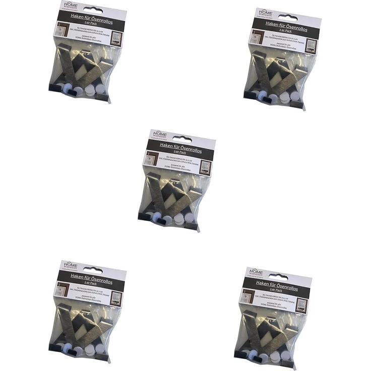 HOME WOHNIDEEN Gardinenhaken Easy Fix Haken (10 Haken) 10 cm 10 Fensterhaken Metall, (10-St), 10 Fensterhaken Metall – Bild 6