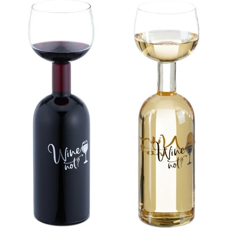 Weinflasche mit Glas 750 ml