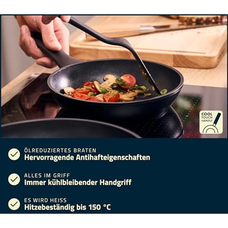 Bratpfanne Henckels by ZWILLING BREEZE CERAMIC LHD 36x5.50x20 cm schwarz Pfannen-Set Pfanne Pfannenset – Bild 5