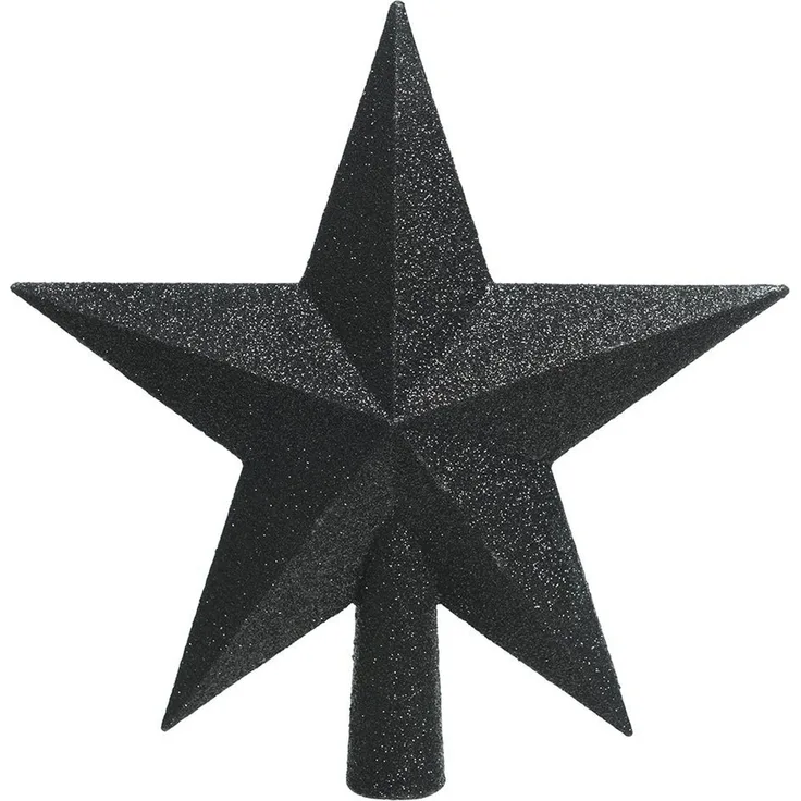 Kaemingk Tannenbaumspitze schwarz bruchfest, langlebig 19 cm