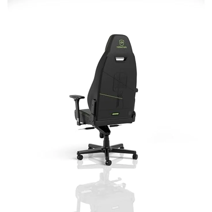 noblechairs LEGEND Gaming Stuhl - Shure Edition, ergonomischer Bürostuhl aus grauem PU-Leder, Kaltschaumpolsterung, bis 150 kg belastbar, 60-mm-Rollen für harte und weiche Böden – Bild 6