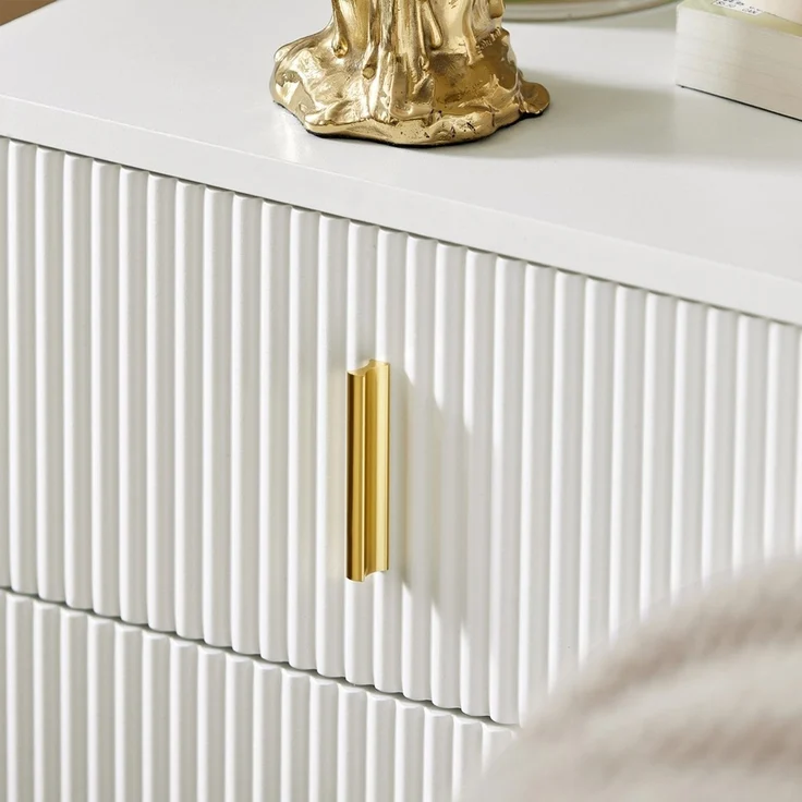 SoBuy FBT115-W Nachttisch, MDF, Melamin, Weiß, 40 x 47 x 40 cm – Bild 7