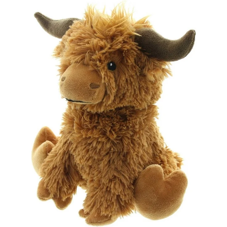 Dekoleidenschaft Bodentürstopper "Stier" Stoff braun 23 cm hoch, flauschig, Türstopper Boden, Türpuffer, Feststeller, Türfeststeller, Türsack, Fensterpuffer, Fensterstopper – Bild 2