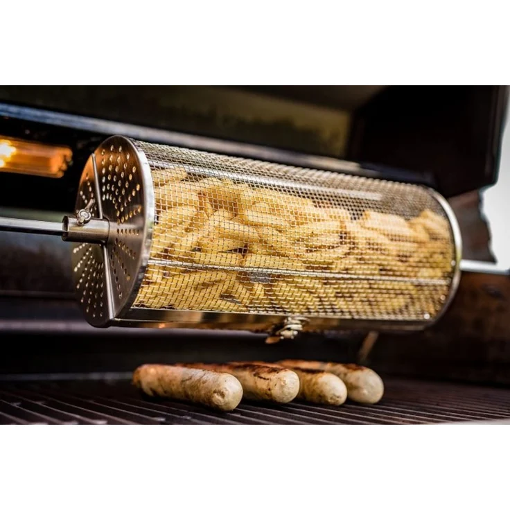 Grillfürst Drehspießkorb / Rotisseriekorb, Edelstahl v2 – Bild 4