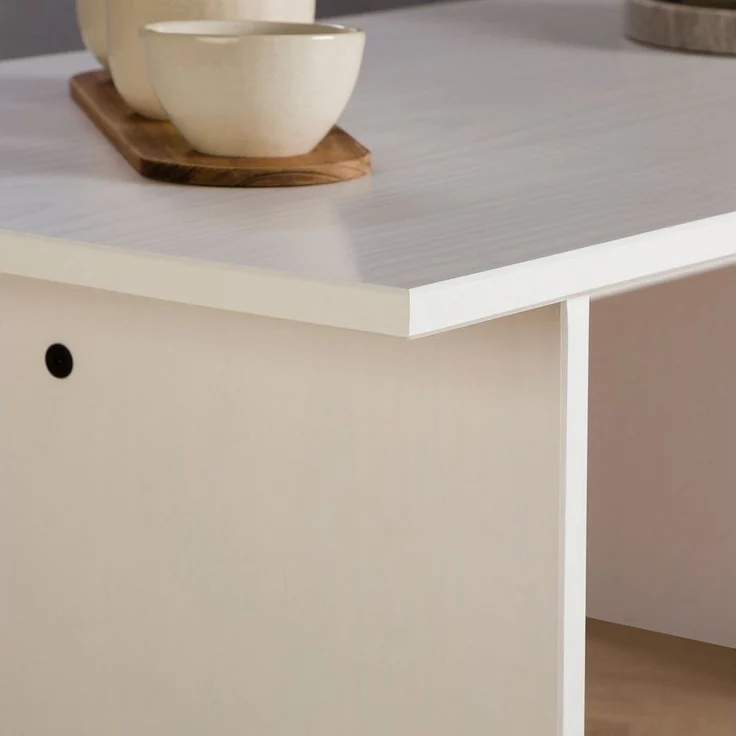 IDIMEX Couchtisch SALTO, Wohnzimmertisch aus Kiefer Massivholz, rechteckig, Sofatisch weiß – Bild 2