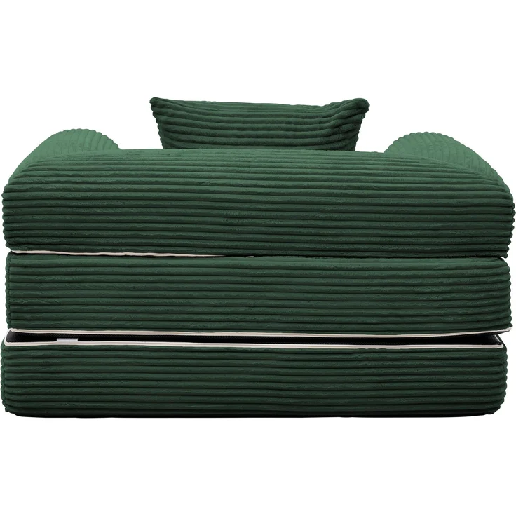 ZUBALIYA SchlafSofa mit Cordbezug, mit Schaumstoffpolsterung, ohne aufwendige Montage, für Wohnzimmer und Apartments – Bild 10