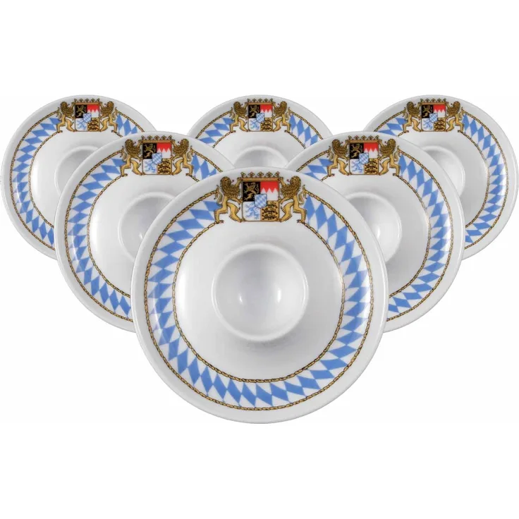 Seltmann Weiden Compact Bayern Eierbecher mit Ablage 6er Set