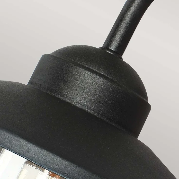Außenleuchte, Wandlampe, Edelstahl, Schwarz, H 25,5 cm – Bild 3
